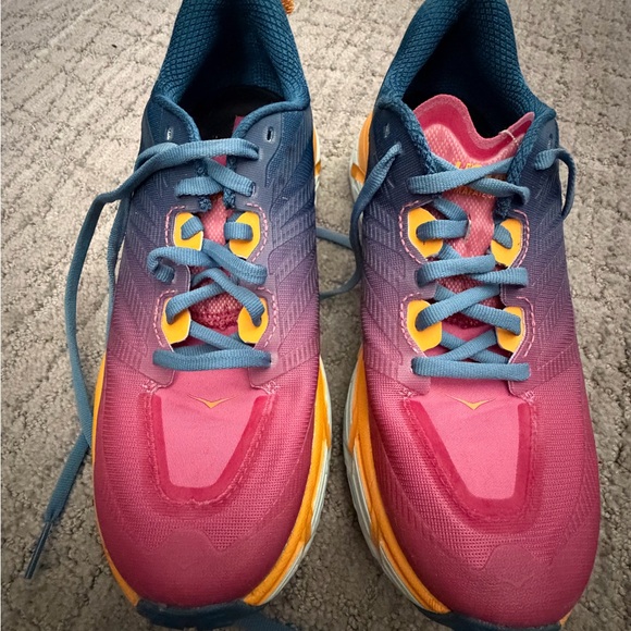 Hoka One One Women's Athletic Shoes - Pink, Blue, and Orange - Picture 6 of 8